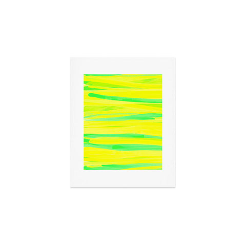 Rebecca Allen Lime Strokes Art Print