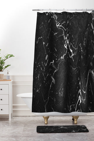 Rebecca Allen Melted Shower Curtain And Mat