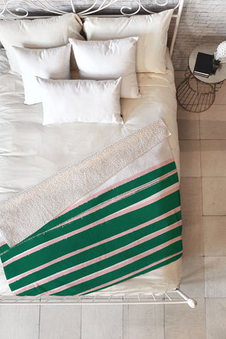 Rebecca Allen My Palm Springs Residence Fleece Throw Blanket