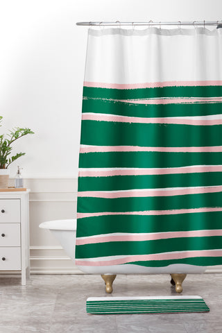 Rebecca Allen My Palm Springs Residence Shower Curtain And Mat