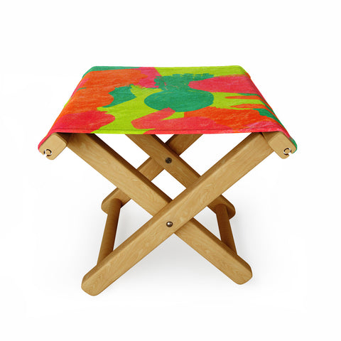 Rebecca Allen Neon Dreams Folding Stool