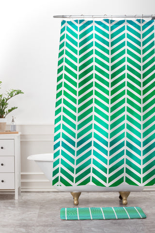 Rebecca Allen Ocean Bliss Shower Curtain And Mat