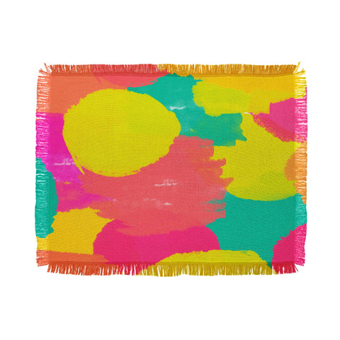 Rebecca Allen Oh Happy Day Throw Blanket