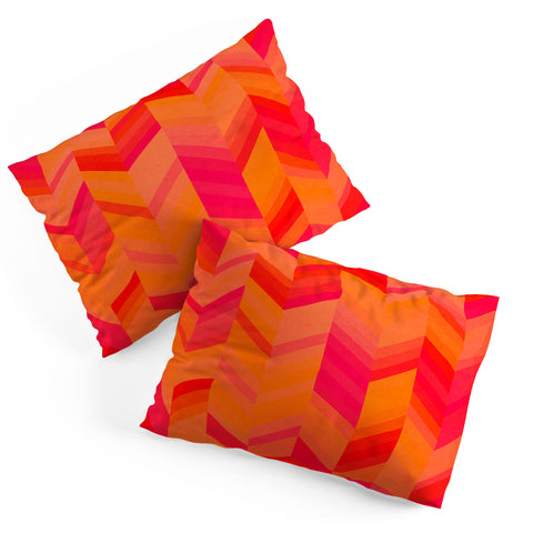 Rebecca Allen Orange Quest Pillow Shams