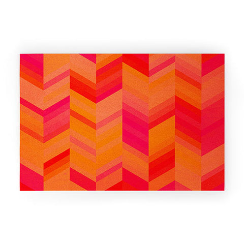 Rebecca Allen Orange Quest Welcome Mat