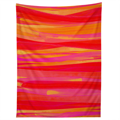 Rebecca Allen Orange Strokes Tapestry
