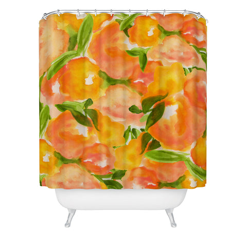 Rebecca Allen Our Summer Garden Shower Curtain