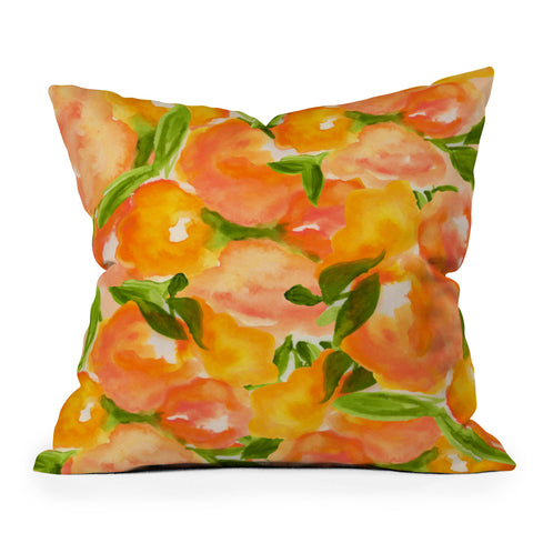 Rebecca Allen Our Summer Garden Throw Pillow