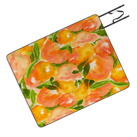 Rebecca Allen Our Summer Garden Picnic Blanket