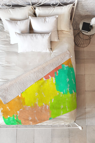 Rebecca Allen Pastel Dreams Fleece Throw Blanket