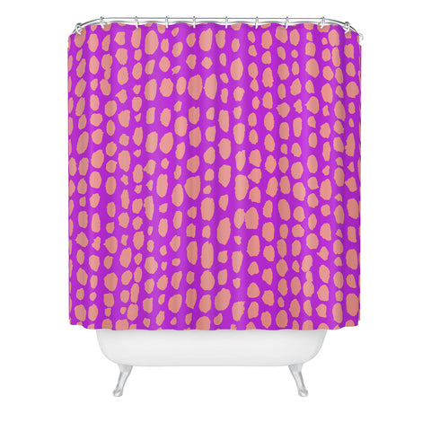 Rebecca Allen Pebble Beach Wild Shower Curtain