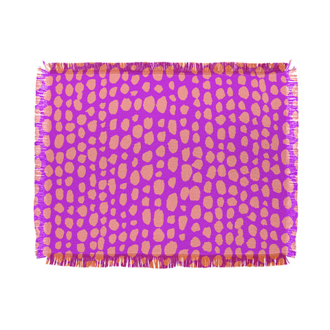 Rebecca Allen Pebble Beach Wild Throw Blanket