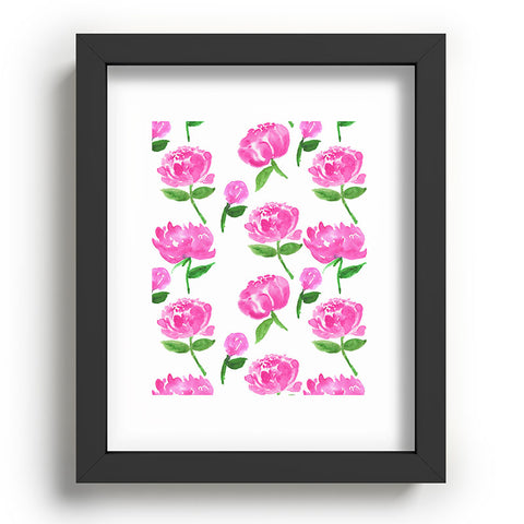 Rebecca Allen Peonies in Bloom Recessed Framing Rectangle