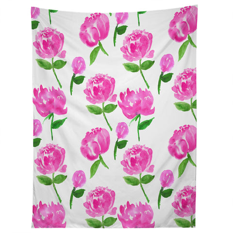 Rebecca Allen Peonies in Bloom Tapestry