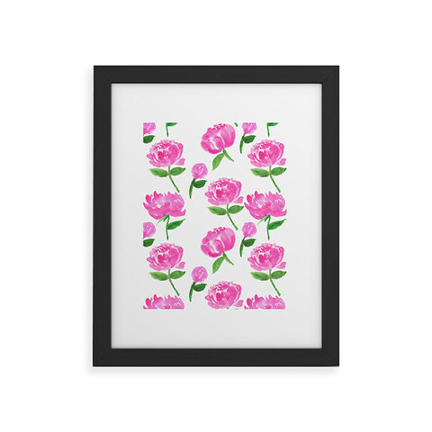 Rebecca Allen Peonies in Bloom Framed Art Print