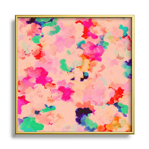 Rebecca Allen Petals And Promises Metal Square Framed Art Print