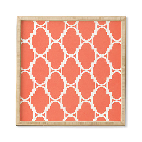 Rebecca Allen Pillow Talk Coral Framed Wall Art