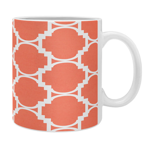Rebecca Allen Pillow Talk Coral Coffee Mug
