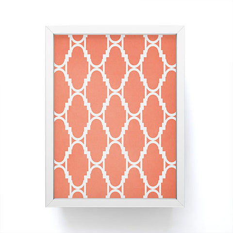 Rebecca Allen Pillow Talk Coral Framed Mini Art Print