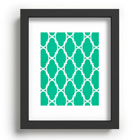 Rebecca Allen Pillow Talk Turquoise Recessed Framing Rectangle