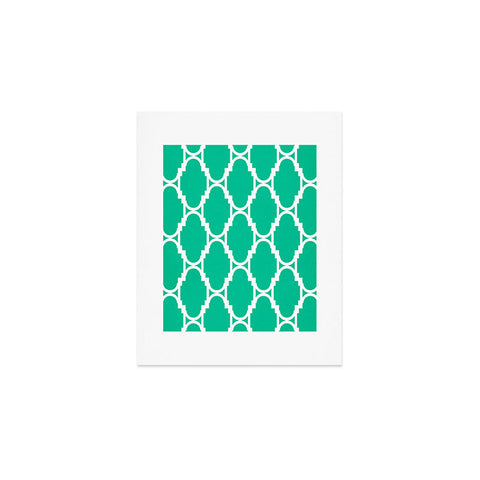 Rebecca Allen Pillow Talk Turquoise Art Print