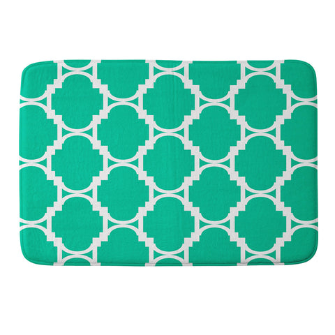 Rebecca Allen Pillow Talk Turquoise Memory Foam Bath Mat