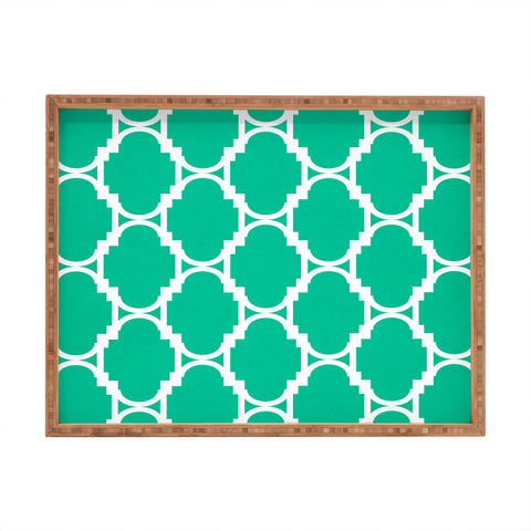 Rebecca Allen Pillow Talk Turquoise Rectangular Tray