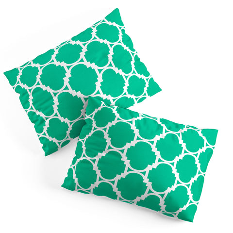 Rebecca Allen Pillow Talk Turquoise Pillow Shams