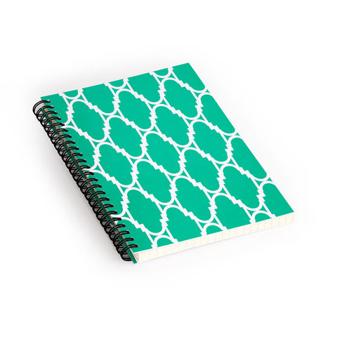 Rebecca Allen Pillow Talk Turquoise Spiral Notebook