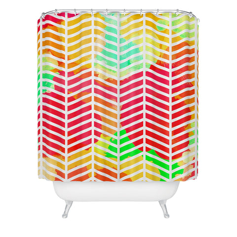 Rebecca Allen Pink Bliss Shower Curtain