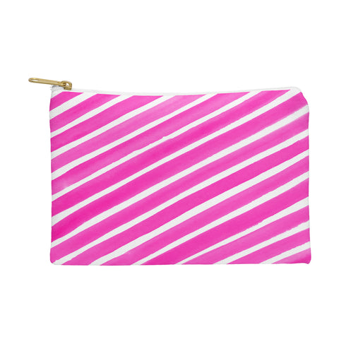 Rebecca Allen Pretty In Stripes Pink Pouch