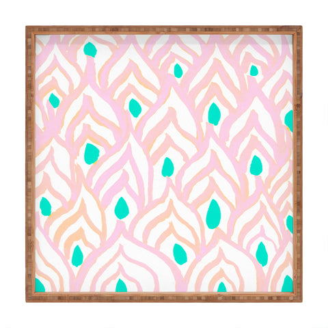 Rebecca Allen Princess Peacock Square Tray