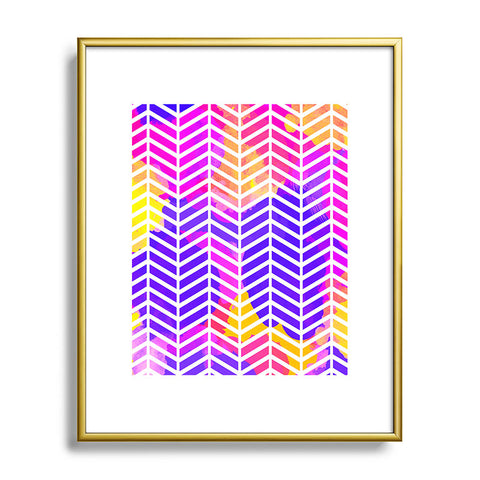 Rebecca Allen Purple Bliss Metal Framed Art Print