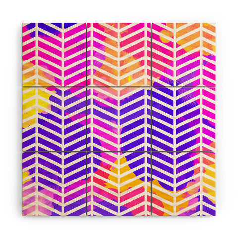 Rebecca Allen Purple Bliss Wood Wall Mural