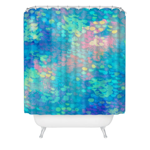 Rebecca Allen Rainmaker Shower Curtain
