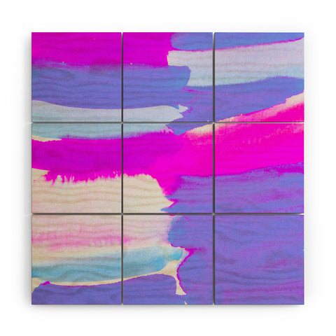 Rebecca Allen Shades and Shades Wood Wall Mural