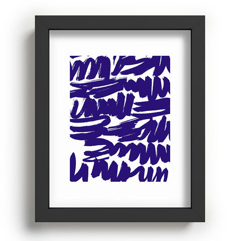 Rebecca Allen Some Blue Recessed Framing Rectangle