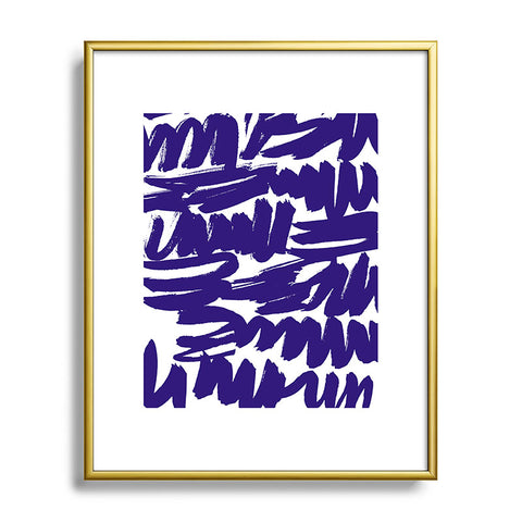 Rebecca Allen Some Blue Metal Framed Art Print