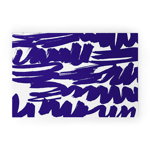 Rebecca Allen Some Blue Welcome Mat