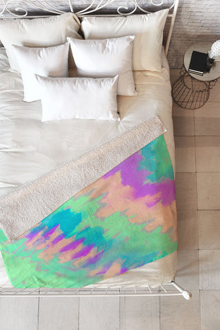 Rebecca Allen Some Kind Of Wonderful Fleece Throw Blanket