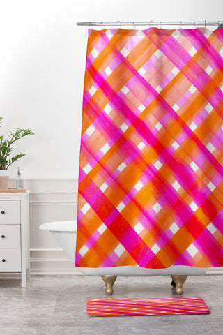 Rebecca Allen Splendid Company Shower Curtain And Mat