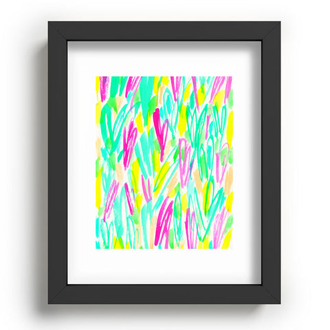 Rebecca Allen Spring Blooms Brightly Recessed Framing Rectangle