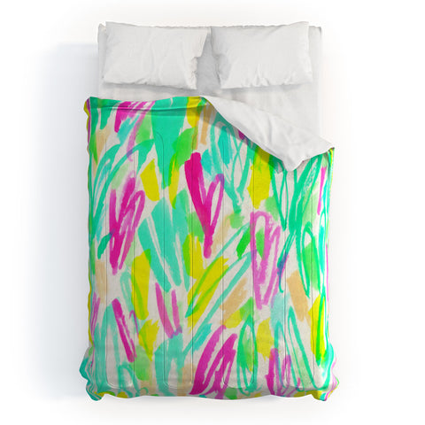 Rebecca Allen Spring Blooms Brightly Comforter