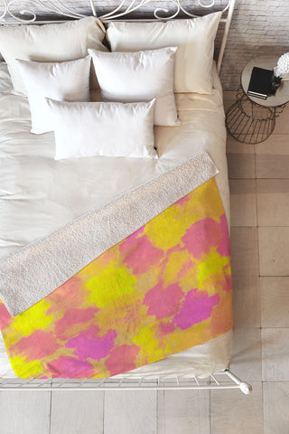 Rebecca Allen Spring Fevers Fleece Throw Blanket