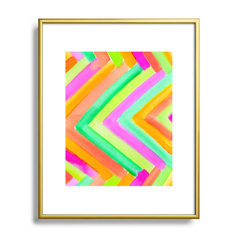 Rebecca Allen Summer Stays Metal Framed Art Print