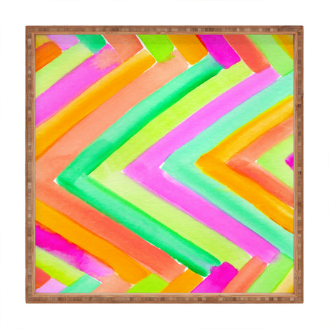 Rebecca Allen Summer Stays Square Tray