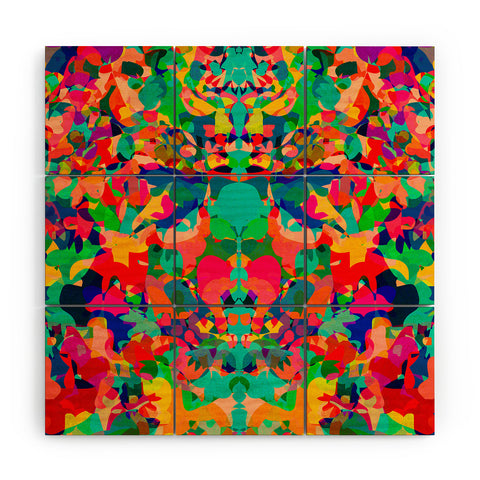 Rebecca Allen The Feast Wood Wall Mural