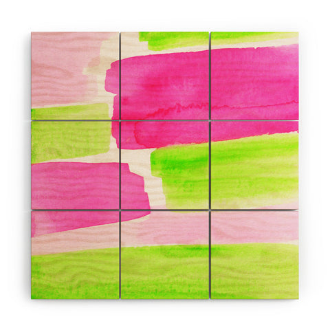 Rebecca Allen The Garden Party Wood Wall Mural