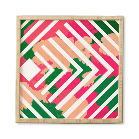 Rebecca Allen The Garden Stripe Framed Wall Art