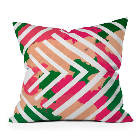 Rebecca Allen The Garden Stripe Throw Pillow
